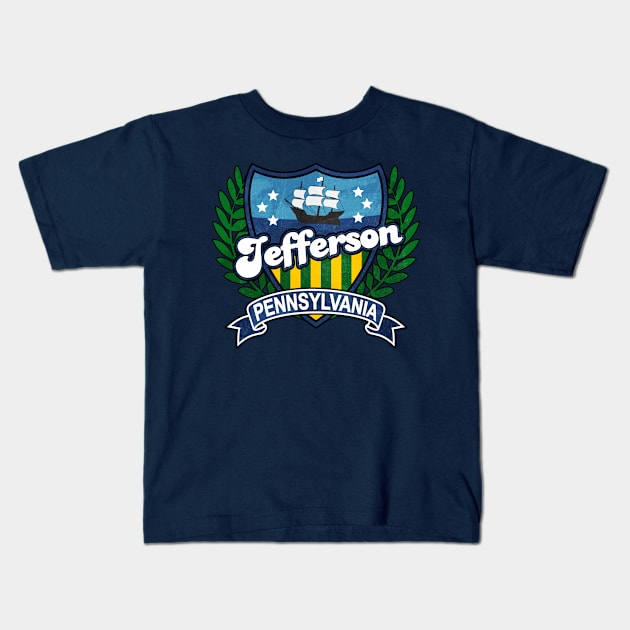 Jefferson Pennsylvania Kids T-Shirt by Jennifer